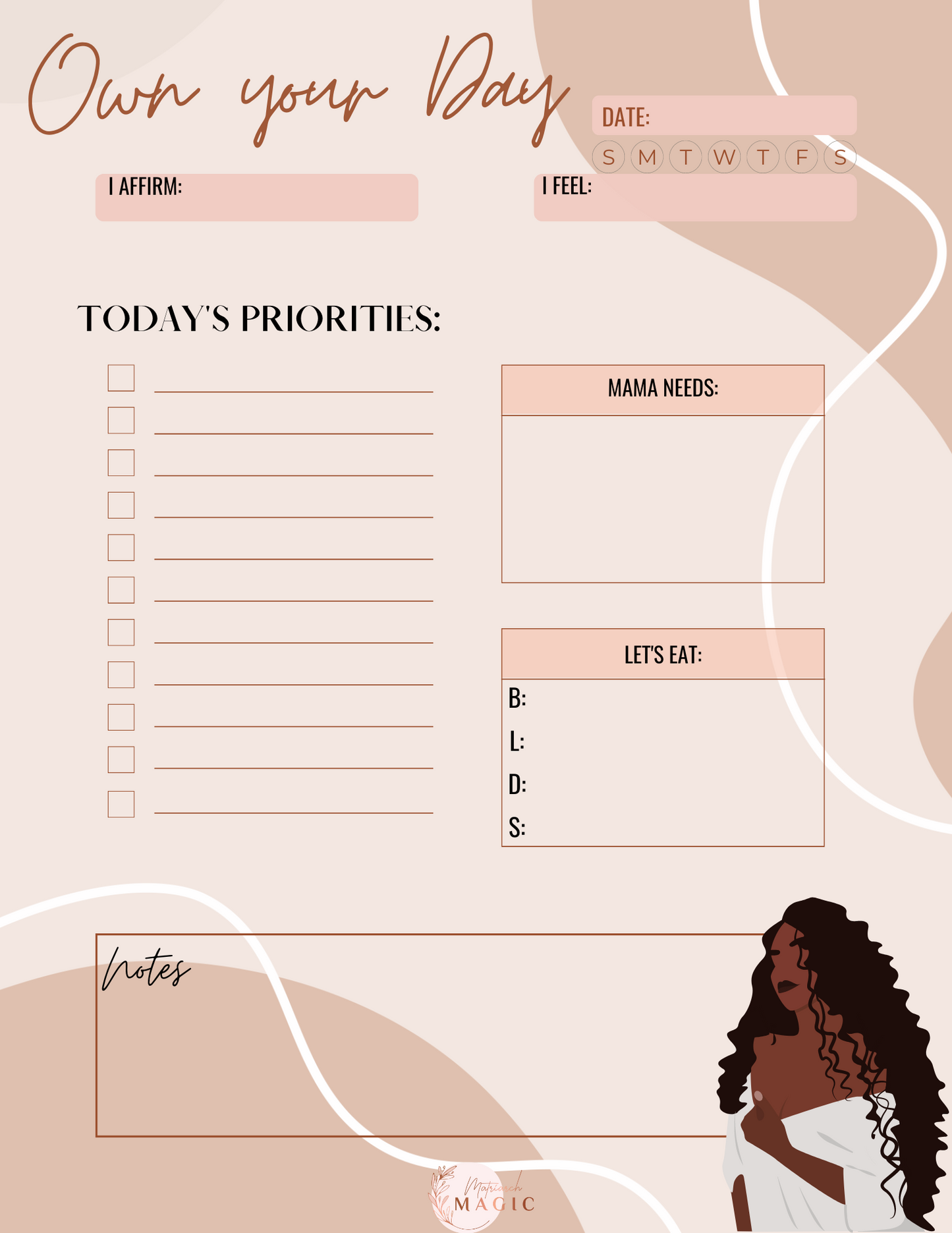 Own Your Day Notepad